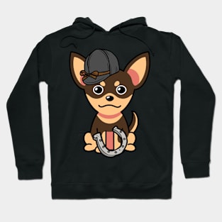 Funny small dog is ready to ride a horse Hoodie